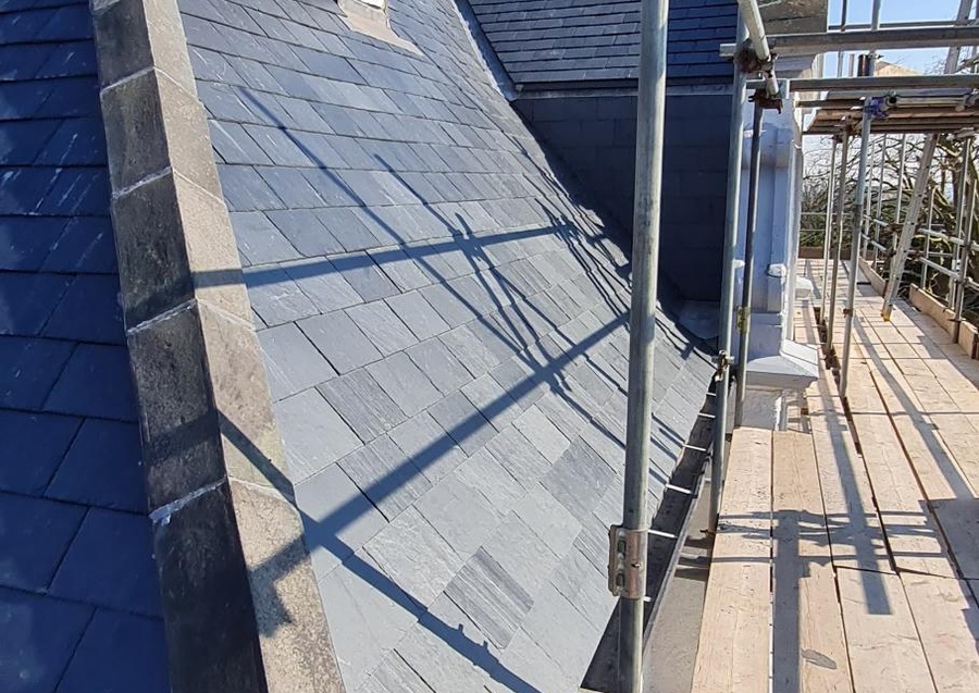 Full slate roof replacement 4